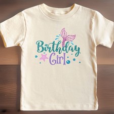 Girls Mermaid Birthday Shirt 18-24 Mo