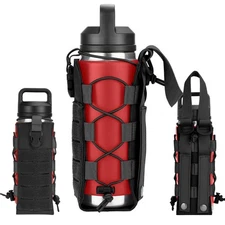 Ullnosoo Molle Water Bottle Holder, Water Bottle Pouch Attachment for Backpac...