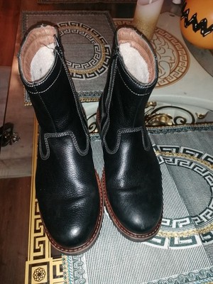 Style Life Herren Leder Winterstiefeletten Gr.40 schwarz gefüttert wie neu