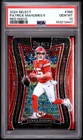 2024 Panini Select Patrick Mahomes II Red Disco /49 #388 PSA 10