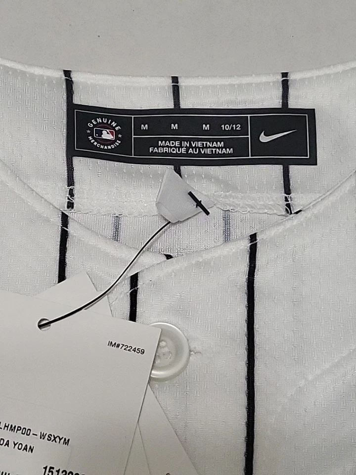 Camiseta de béisbol Nike Chicago White Sox Yoan Moncada niños/niñas M 10/12  Foto 4 de 4