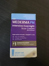 NIB Mederma PM Intensive Overnight Scar Cream, Works With Skin Nighttime 01/2027