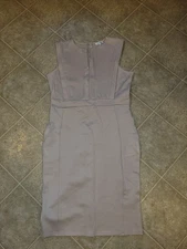 Fashion Nova "Cubicle Cutie"  Body Sculpting Taupe Midi Dress Women Size 1X
