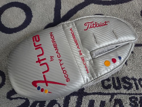 RH Scotty Cameron Futura Mallet Putter Silver head cover Headcover⛳⛳⛳MINT✔️