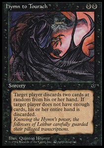 Hymn to Tourach (Cloak) x1 - Fallen Empires - Light Play, English - Fallen Empir