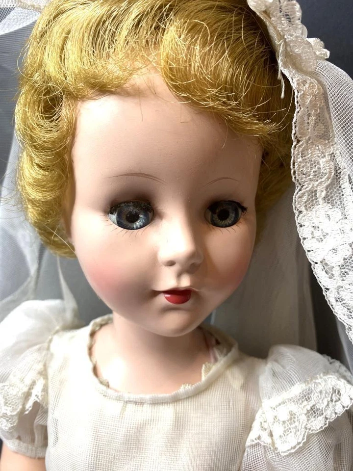 Boneca noiva caminhante personagem americana Sweet Sue 1955 22" A/O joelhos articulados cotovelo - Imagem 3 de 4