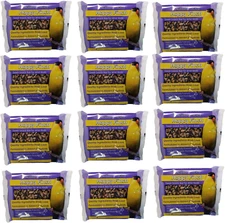 Songbird Treats Seed Bars | 12 Pack of 8 Oz Bird Seed Cakes for Wild Birds (Happ