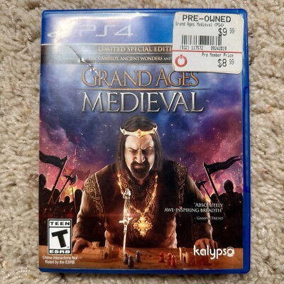 Grand Ages: Medieval Limited Edition Playstation 4 PS4 PREOWNED COMPLETE CIB