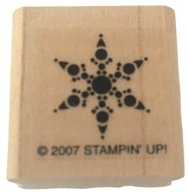 Stampin Up Rubber Stamp Snowflake Small Winter Holidays Christmas Card Making