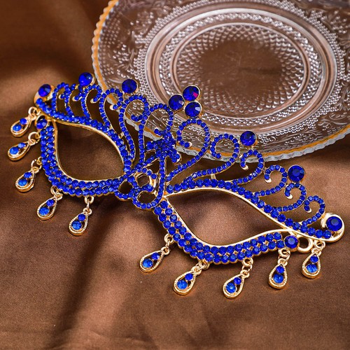 Bridal Masquerade Prom Mask Party Tassel Face Mask Banquet Dress Accessories - Picture 7 of 20