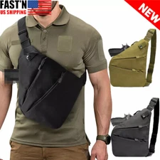 Tactical Shoulder Sling Pistol Pouch Chest Pack Bag Concealed Carry Gun Holster