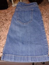 Vintage Old Navy Womens Size 8 Dark Wash Denim Jean Skirt