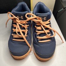 Under Armour Shoes Girls Size 12K Gray Orange White Looks Great