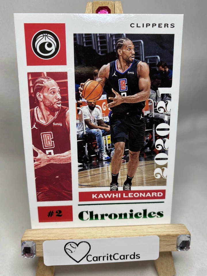 KAWHI LEONARD 2020-21 Panini Chronicles #39 GREEN FOIL Los Angeles Clippers - Image 3 of 4
