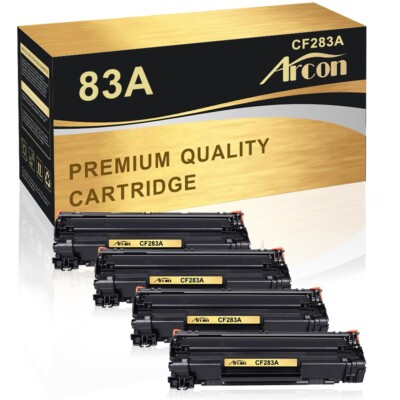 4PK CF283A Toner Compatible With HP 83A LaserJet MFP M127fn M125a M225dn M225dw