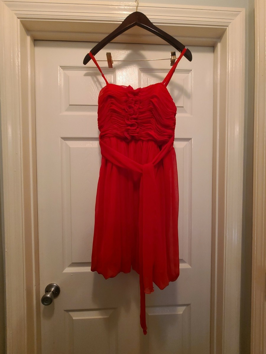 chiffon red dress knee length A-line Sweetheart Knee-length Chiffon Mother of the Bride Dress