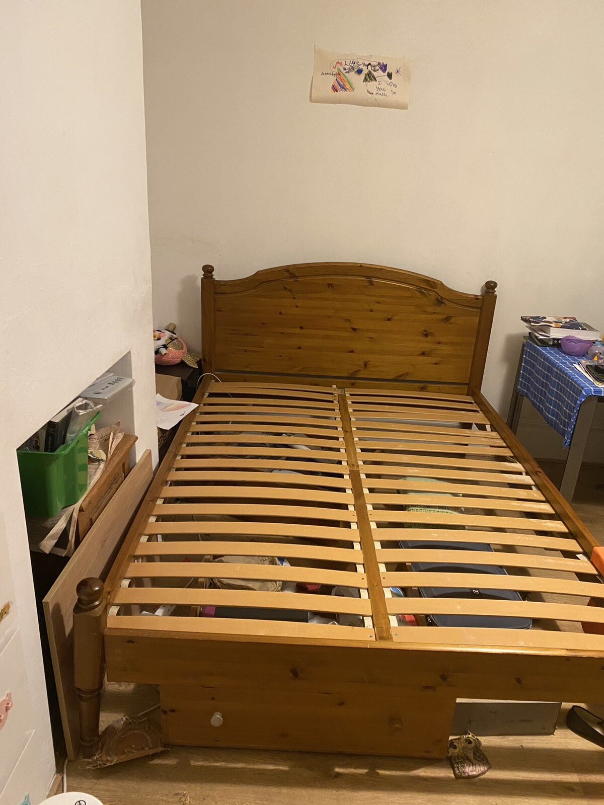 solid pine wooden double bed frame eBay