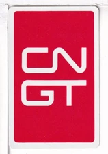 Single Railroad Playing Card "Canadian National, CN-33 a" Ballhagen Bk, Stand