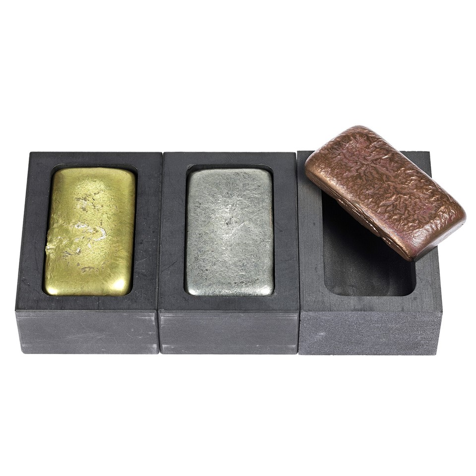 Gold Silver Graphite Ingot Mould Crucible Casting 250g Gold/108g Silver