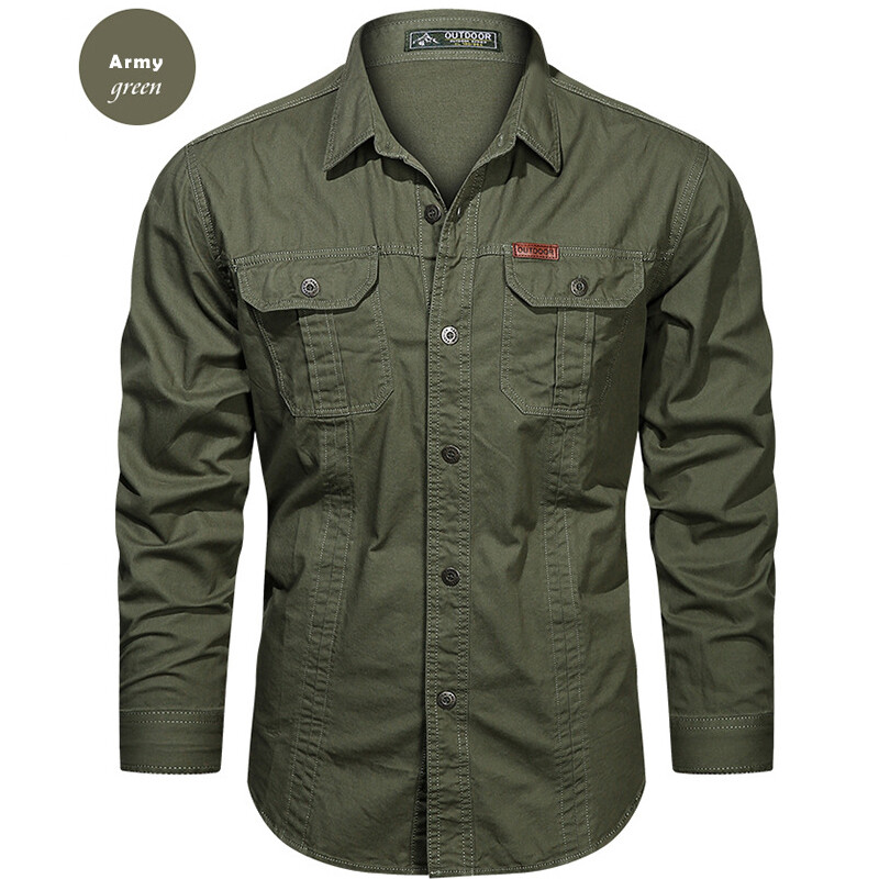 Men Long Sleeve Shirts Summer Military Army Tactical Shirt Outdoor