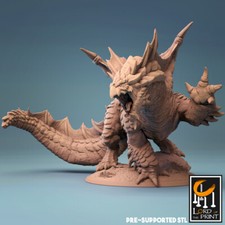 Adult Brown Dragon Miniature D D DnD Pathfinder RPG