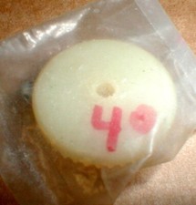 40 Tooth Slot Car Crown GEAR White 1/8" ID Axles 48 Pitch Vintage NOS A