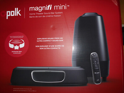 Polk Audio MagniFi Mini AX Soundbar mit Subwoofer Heimkinosystem - Schwarz