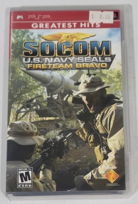 Socom US Navy Seals Fireteam Bravo Sony PSP 2005 Complete in Box w/ Manual Hits