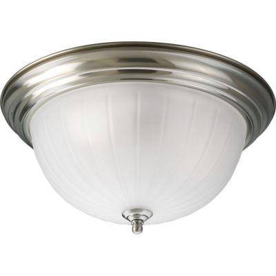 2. Progress Lighting 3-Light Brushed Nickel Flush mounts  Brushed / Satin Nickel