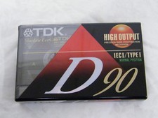 Vintage TDK Slimline EcoCase D90 Cassete Tape