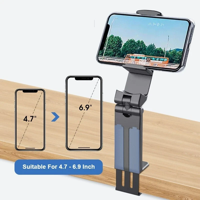 Manos Libres Multiescenario Abrazadera Portátil Plegable Teléfono Móvil Soporte de Escritorio Foto 3 de 4