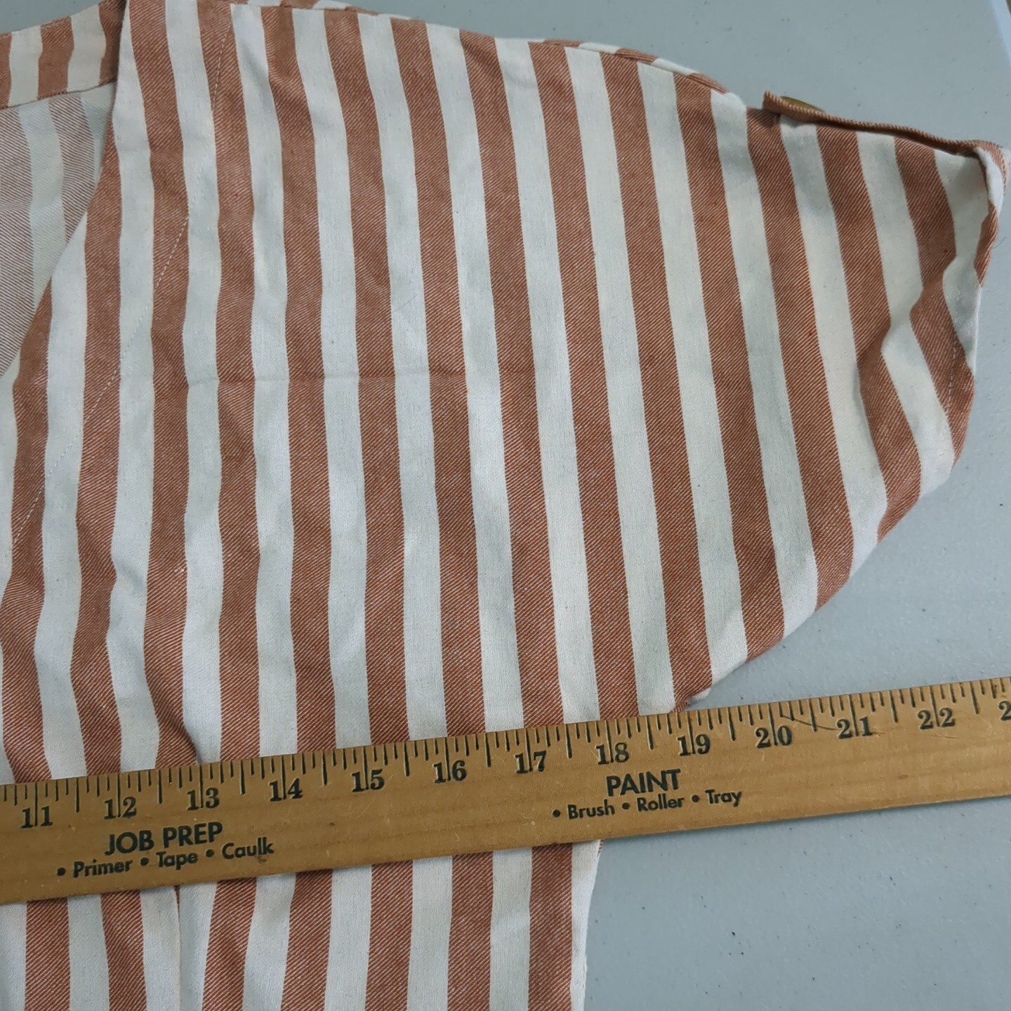 Blu Pepper Women's Button-Down Rust Ivory Striped… - image 3