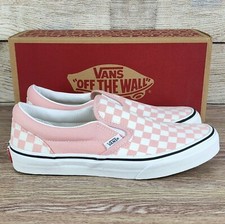 light pink checker vans
