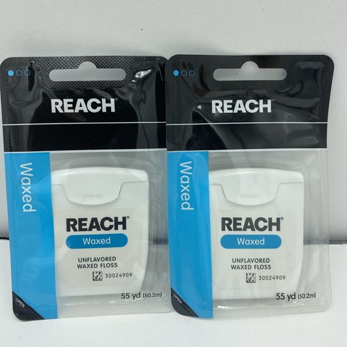 REACH Unflavored Waxed Dental Floss, 55 yds (Pack of 2) - Picture 1 of 4