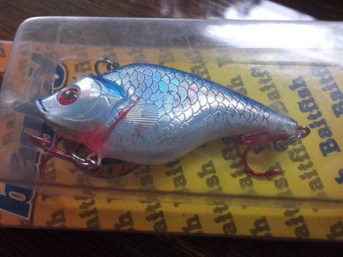 Older Bagley Rattlin Baitfish,TOB14, 2.5",SBLH,Silver Blue Hologram - Picture 2 of 4