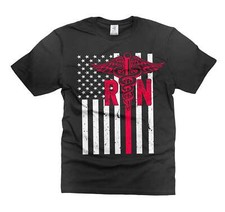 Camisa Bandera Enfermera Registrada RN Bandera Enfermera Patriótica Camiseta Gran Regalo para Enfermeras
