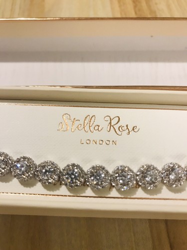 Stunning Stella Rose CZ Stone Tennis Bracelet 7.5” - Picture 2 of 6