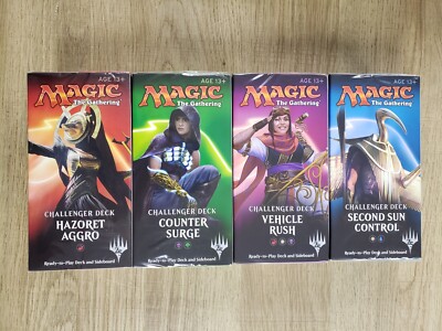 NEW FACTORY SEALED 2018 CHALLENGER DECKS SET (ALL 4) - FREE PRIORITY SHIPPING