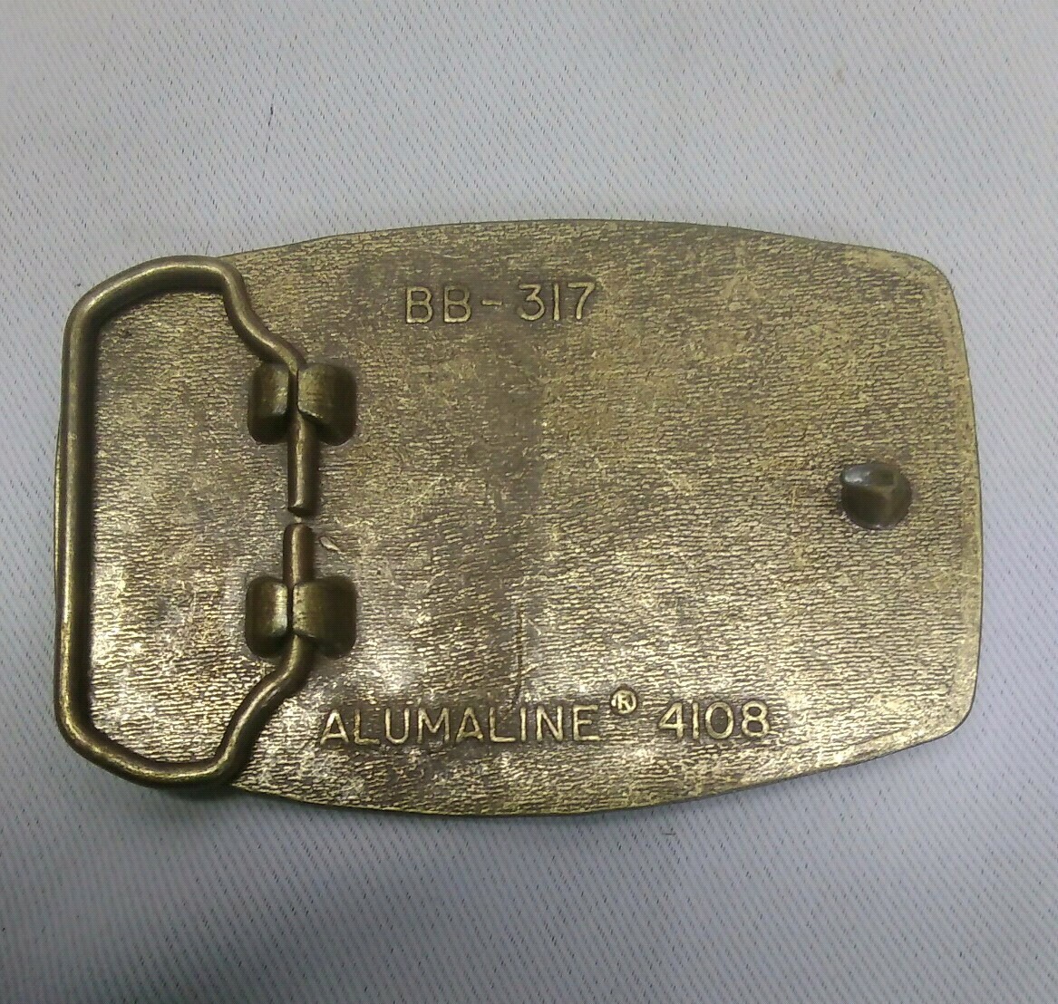 VINTAGE BRASS BELT BUCKLE MONOGRAMMED BILL | eBay display picture 2