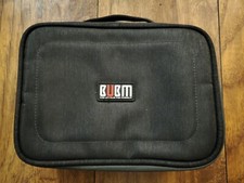 BUBM Electronic Organizer, Double Layer Medium- For 7.9" iPad Mini, Black
