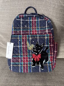 NEW Vera Bradley Scottie Dog Backpack Quilted  Multi pockets Security pockets Amazon.com: Vera Bradley Women main image 3