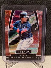 Ronald Acuna Jr 2019 Titan RUBY WAVE PARALLEL #19 Atlanta Braves 89/199 🔥🔥🔥