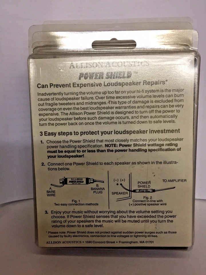 Allison Acoustics Allison Power Shield ¡Protege tus altavoces! RARO! 175/350W Foto 2 de 2