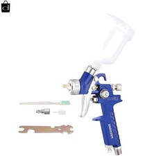 Mini Hvlp Air Spray Gun W Gauge Auto Paint Sprayer