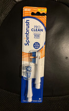 Spinbrush Pro Clean Replacement Brush Heads Soft Bristles 2-Pack A43