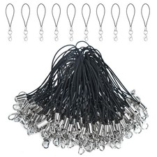 Phone Charms 100Pcs, Lariat Lanyard Straps, Lobster Clasp for Keys USB, DIY