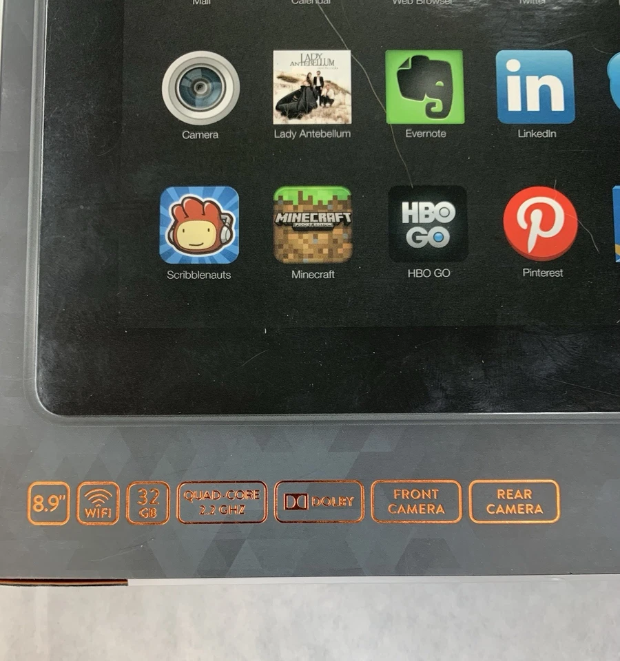 Amazon Kindle Fire HDX 8.9 3RD Gen. 8.9" Display 32GB Black NEW NIB RARE - Image 2 of 4