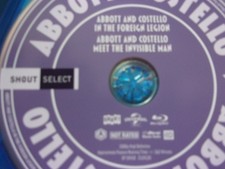 A & C IN THE FOREIGN LEGION/MEET THE INVISIBLE MAN - BLU-RAY-NEW & NOT SEALED!