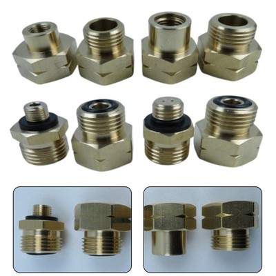 4 Stück Messing Gasflaschen Adapter Set zum effizienten Nachfüllen in Europa