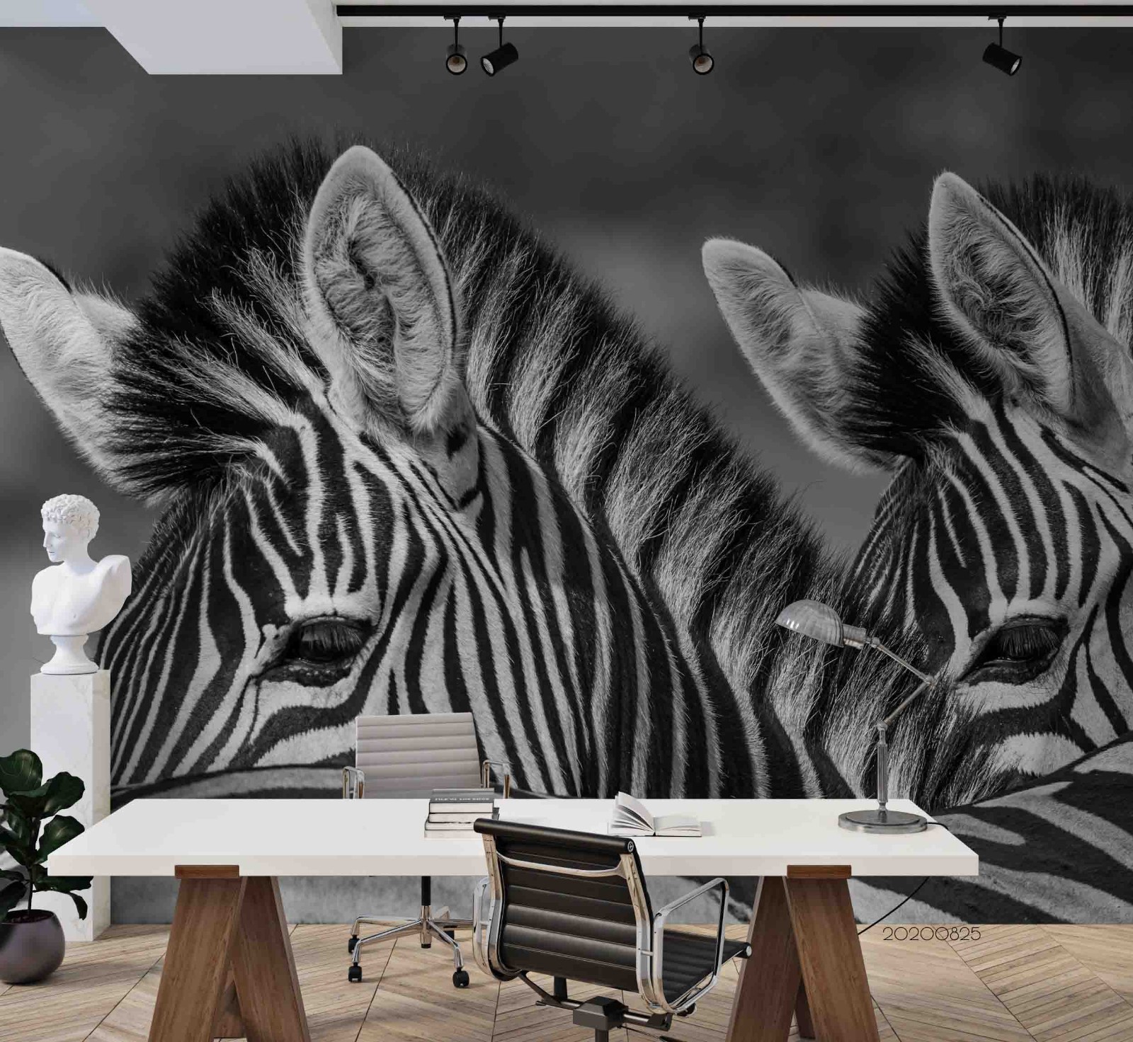 3D Zebra Animal Close-up Wall Murals Wallpaper Murals Wall Sticker